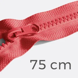 Reißverschluss teilbar 75cm Koralle D816