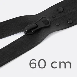 Reißverschluss teilbar wasserabweisend 60cm Schwarz B5