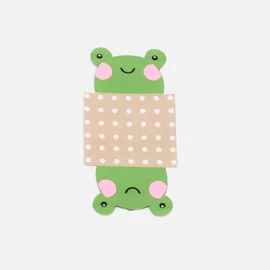 Webetikett Konturenschnitt "Frosch"