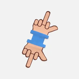 Webetikett Konturenschnitt "Schlimmer Finger"