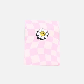 Webetikett L "Checker Flower", 50x70 mm