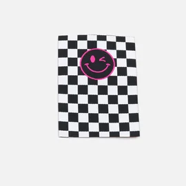 Webetikett L "Checker Smiley", 50x70 mm
