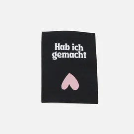 Webetikett L "Hab ich gemacht", 50x70mm 