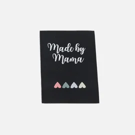 Webetikett L "Made by Mama", 50x70 mm