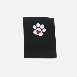 Webetikett L "Pfote", 50x70 mm