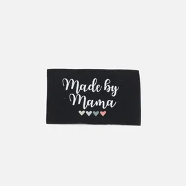Webetikett L "Made by Mama", 57x38 mm