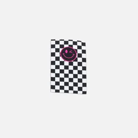 Webetikett M "Checker Smiley", 30x50 mm