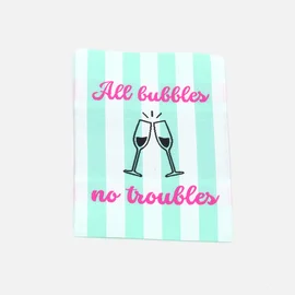 Webetikett XL "All blubbles", 60x80 mm