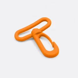 Kunststoff Karabiner 38mm Orange B40