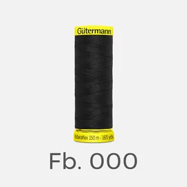 Maraflex elastisches Nähgarn 150m 000 (Schwarz)