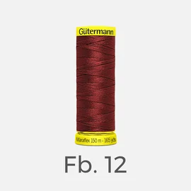 Maraflex elastisches Nähgarn 150m Fb. 12 (dunkelrot)