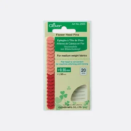 CLOVER Blumenkopf Stecknadeln, 50x0,55mm, 20Stück