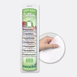 Madeira Stickvlies Cotton soft, weiß, 30cm breit, 10m Rolle