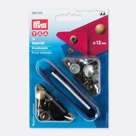 PRYM Anorak Druckknöpfe 12mm Altmessing