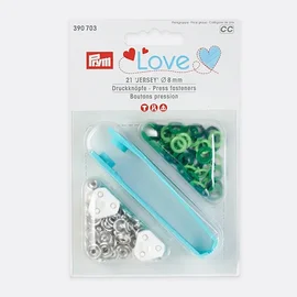 PRYM Love Jersey Druckknöpfe 8mm Farbmix Grün