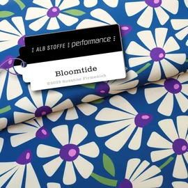 Albstoffe Performance Kollektion "Bloomtide" Blau