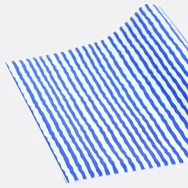Jelly Vinyl Design, 30 x 135 cm, Wonky Stripes Blau