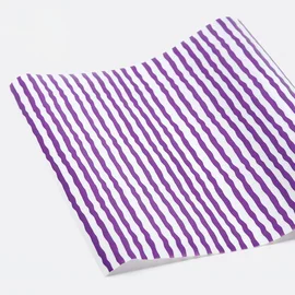 Jelly Vinyl Design, 30 x 135 cm, Wonky Stripes Lila