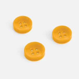 Knopf Perlmutt-Optik, 11 mm, Orange