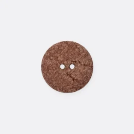 Knopf Recycelt, 18 mm, Braun