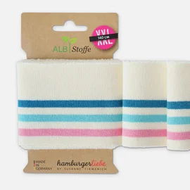 Cuff Me College Creme Petrol Rosa