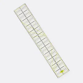 Patchwork Lineal mit Metallkante 60x10cm