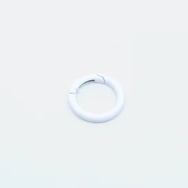 Ring mit Schnappverschluss, 25mm, 1 Stück, Weiß B3