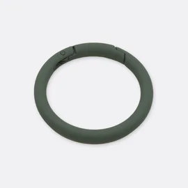 Ring mit Schnappverschluss, 40mm, 1 Stück, Dunkelgrün D190