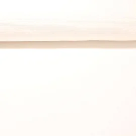 Rippjersey "Mona" Quergerippt Uni Ecru