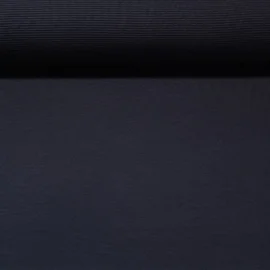 Rippjersey "Mona" Quergerippt Uni Navy