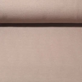 Rippjersey "Mona" Quergerippt Uni Taupe