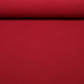 Rippjersey "Mona" Quergerippt Uni Burgunderrot