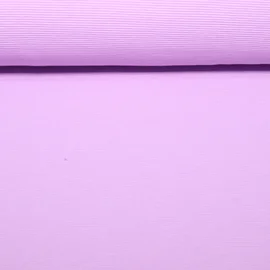 Rippjersey "Mona" Quergerippt Uni Flieder