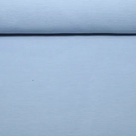 Rippjersey "Mona" Quergerippt Uni Softblau