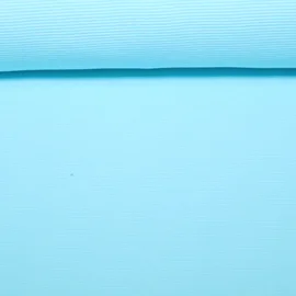 Rippjersey "Mona" Quergerippt Uni Türkis