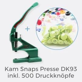 Kam Snaps Presse DK93 inkl. 500 Druckknöpfe