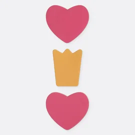 PRYM Rub-on Patch STRETCH Design 3 Stück Krone Herz