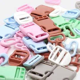 Kunststoff Taschenzubehör Set, 25mm, Pastell