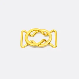 Gürtelschnalle Design 25mm, Gold