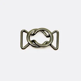 Gürtelschnalle Design 25mm, Gunmetal