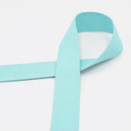 Gurtband 30 mm aus Baumwolle in Aqua