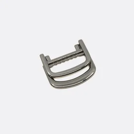 Klappbarer Doppel-D-Ring Metall 25mm, Gunmetal