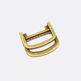 Klappbarer Doppel-D-Ring Metall 25 mm, Messing