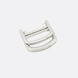 Klappbarer Doppel-D-Ring Metall 25mm, Silber