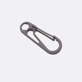 Kordelkarabiner Dunkelgrau D306, 1 Stück