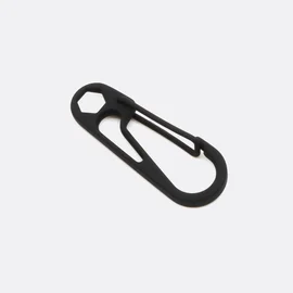Kordelkarabiner Schwarz B5, 1 Stück
