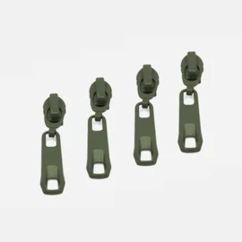 Rückseiten Reverse Zipper 4mm Perlonraupe Army D170
