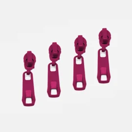 Rückseiten Reverse Zipper 4mm Perlonraupe Fuchsia D258