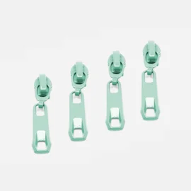 Rückseiten Reverse Zipper 4mm Perlonraupe Mint D871