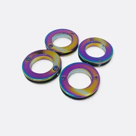 Zierösen, 4 Stück, Rainbow